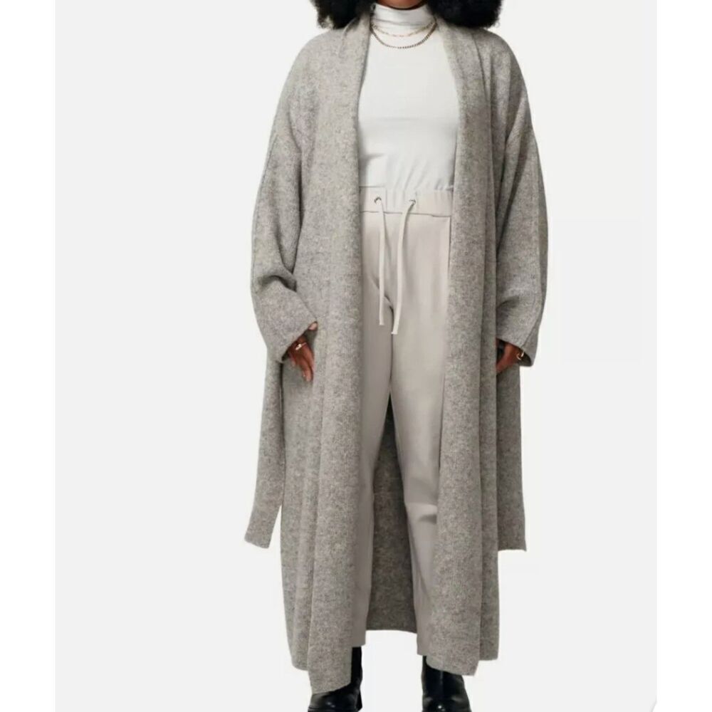 $400 MSRP Revolve Lita By Ciara Oversize Robe Woman Gray Clothes
